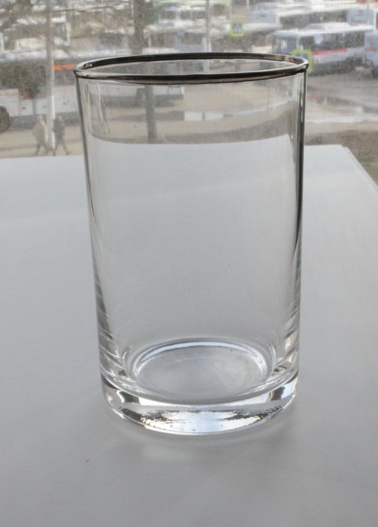 стакан жаропрочный (серебристая отводка)